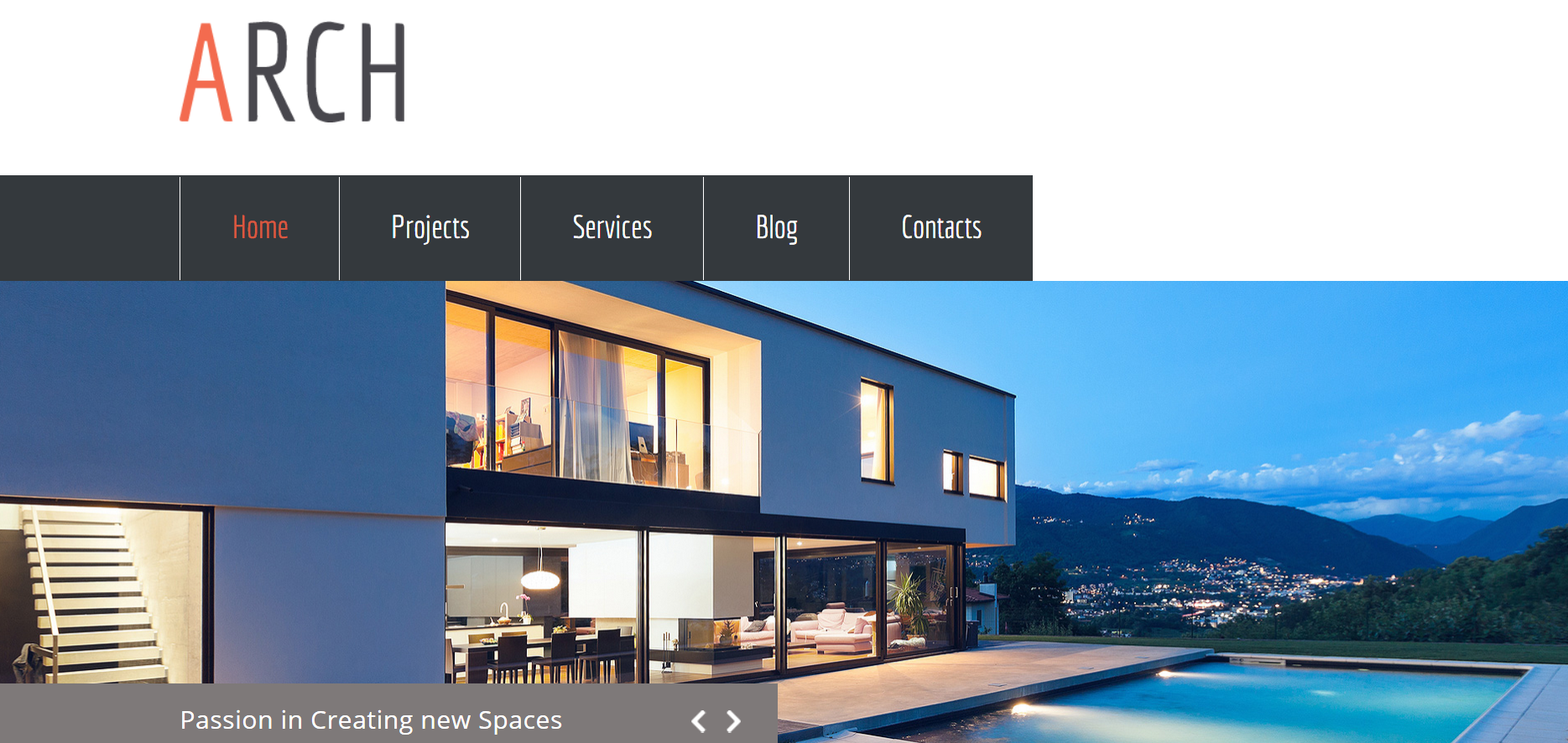 Шаблон сайта Архитектура №13