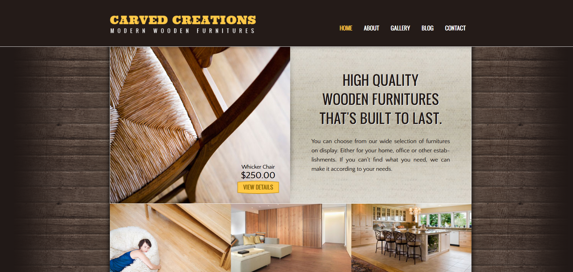 Шаблон сайта Интерьер №701