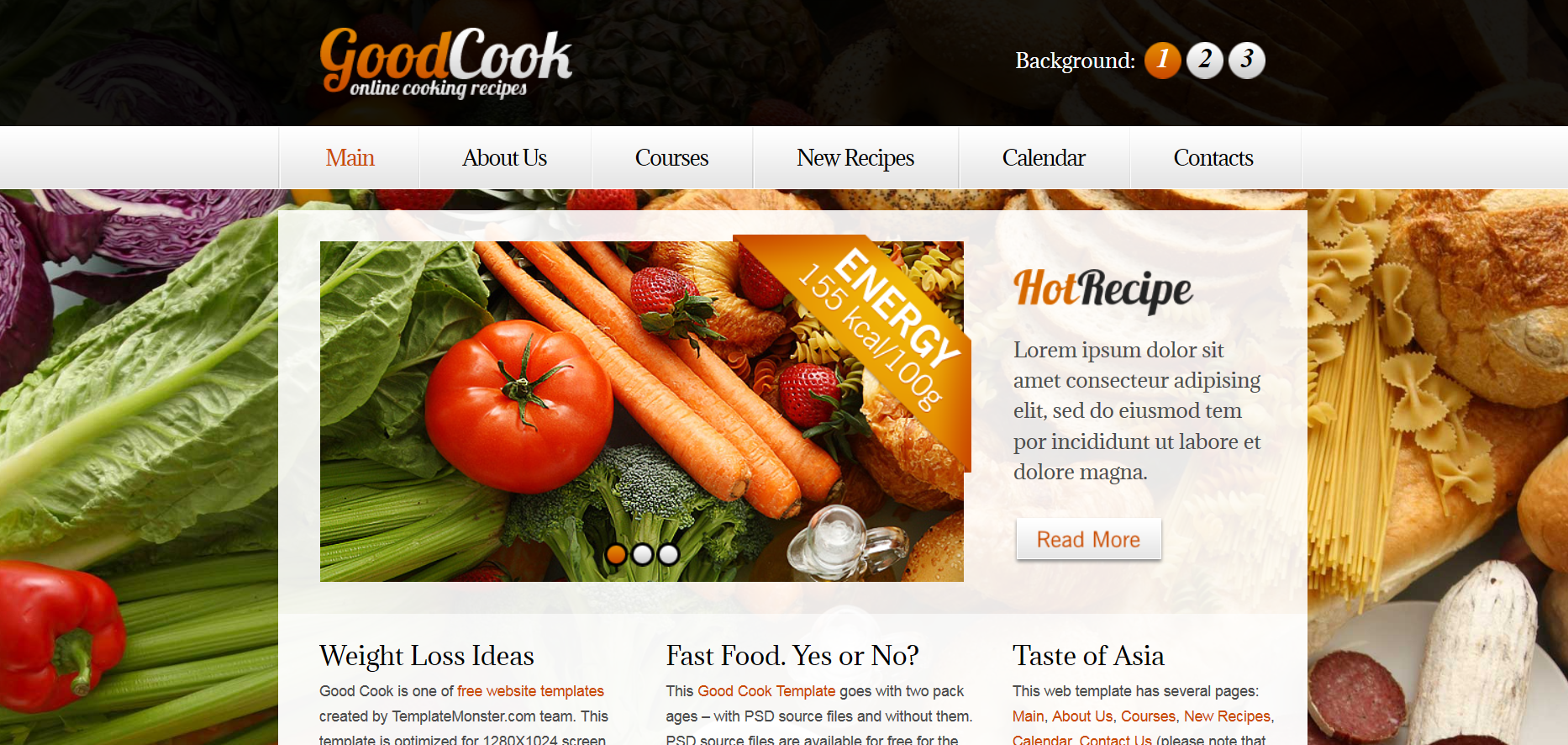 Шаблон сайта Кухня №112