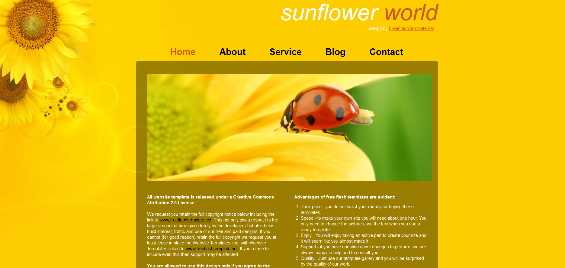 Шаблон сайта Природа №495